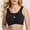 Black, variant on Gapacks Women's Medium-Support Racerback Sports Bra, Nylon Spandex, Breathable, Black, Size L - Ideal for Yoga, Running, Gym Workouts