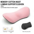 thumbnail image 4 of Lksixu Lumbar Support Pillow, Memory Foam Lower Back Cushion, Soft Ergonomic Chair Cushion for Improve Sitting Posture & Back Pain Relief, Breathable Back Support Pillow for Office Chair and Car Seat, 4 of 5