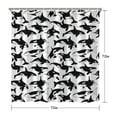 thumbnail image 5 of Shark Shower Curtain - Tropical Marine Life print Art, Water-Resistant Washable Fabric Bathroom Set with 12 Hooks,72x72in, 5 of 5