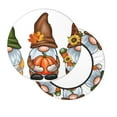 thumbnail image 2 of Lsque Gnomes In Autumn Pattern Round Bar chair cushion covers Velvet Fabric Premium Comfort Protects from Scratches and Stains for 14-17 Inch Chair-13 inch, 2 of 7
