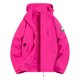 thumbnail image 2 of Chaquetas y abrigos casuales con capucha de manga larga para mujer, moda de color sólido, manga larga, bolsillo, cremallera, chaquetas impermeables para exteriores, abrigo cortavientos, blusa de polié, 2 of 3