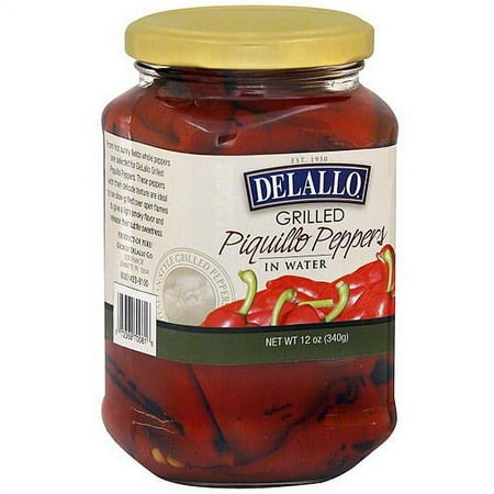 Delallo Grilled Piquillo Peppers, 12 Oz