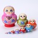 thumbnail image 5 of Muñecas rusas de anidación cuerno niña madera pintada a mano Matryoshka niños juguete Likrtyny juguetes de los niños, 5 of 9