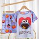 thumbnail image 1 of 8 (3T 4T) amarillo Pijamas para niños Conjuntos de verano para niños Niñas Conjuntos de pijamas de algodón suave Conjunto de manga corta Camiseta Tops Pantalones cortos Spiderman Pajamas_l esquí esquí Gafas de esquí, 1 of 3
