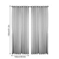 thumbnail image 3 of Cortina transpirable semitransparente bordada para ventana, cortina de panel de gasa para sala de estar, dormitorio, 2 piezas, 100x200cm Jumpingount LF0157-02B*2, 3 of 7