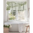 thumbnail image 4 of Sage Green Abstract Valances for Windows Silver Marble Ripples Clouds Luxury Valance Rod Pocket Light Filtering Short Window Treatments Curtains for Kitchen Bathroom Living Room Bedroom, 42 x 18 Inch, 4 of 7