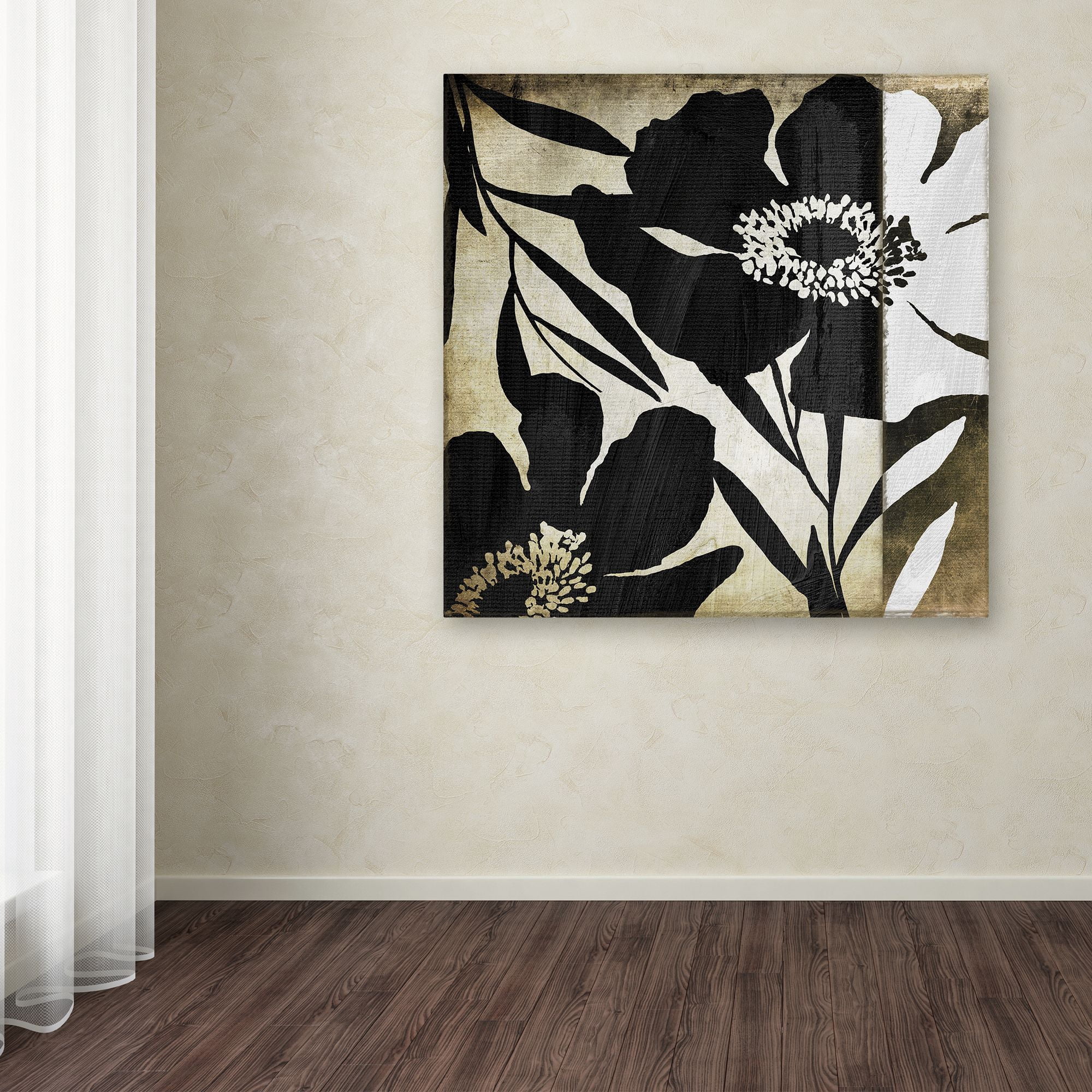 Trademark Fine Art "Floral Jungle Lines II" Canvas Art by Color Bakery