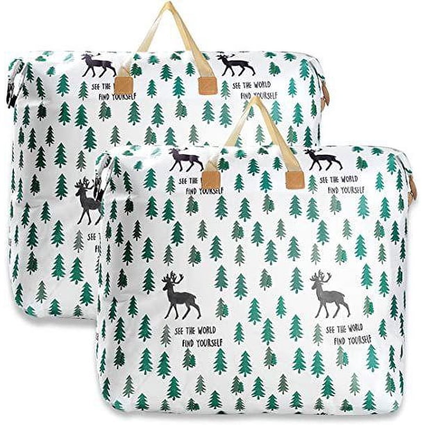 Juego de 2 bolsas plegables para guardar ropa, bolsa para guardar ropa, plegable, resistente a la humedad y al polvo.
