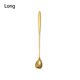 thumbnail image 5 of Advancent Cuchara agitadora de acero inoxidable, cucharas para palitos de vino, barra de barman, herramienta para beber, accesorio agitador para Mostrada Corazon Dorado Largo, 5 of 6