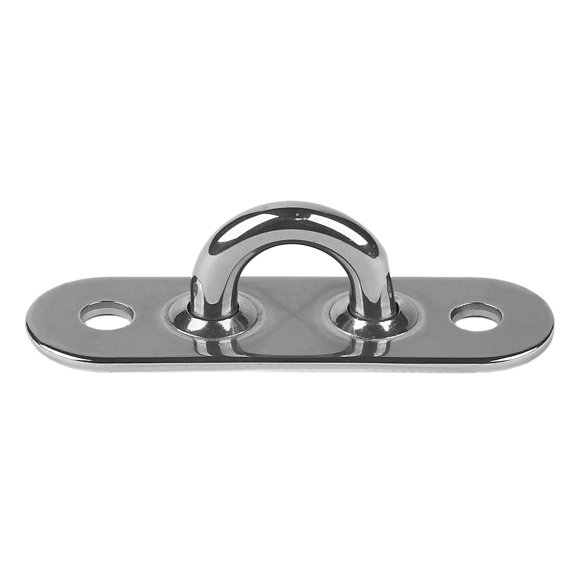 Almohadilla soldada Eye Schaefer de acero inoxidable de 2 cm x 1,6 cm
