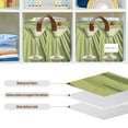 thumbnail image 4 of Yayeee Foldable Storage Basket for Shelves with Handles Set of 2 Waterproof Cloth Bins, Light Green Martini, 4 of 7