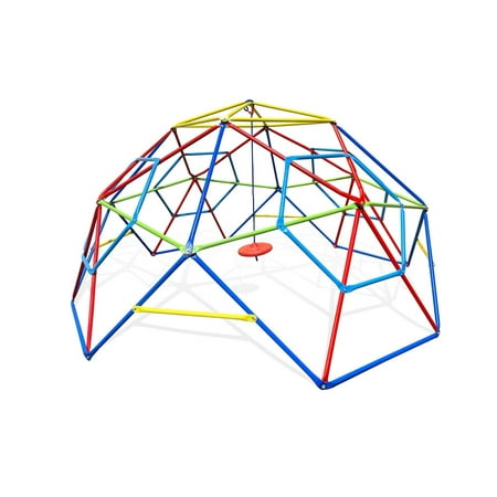 UPC: 0888115086207 | FITNESS REALITY KIDS 120-Inch (3 m) Outdoor Geometric Steel Climbing Dome with Disc Swing