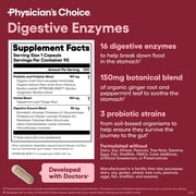 Physicians Choice Digestive Enzymes - for Digestive Health & Gut Health, Bloating & Meal Time Discomfort for Men and Women, 90ct
