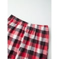thumbnail image 6 of Jaweiwi Family Matching Christmas Pajama Set, Christmas Tree Letter Print Long Sleeve Tops and Plaid Pants Holiday Sleepwear Outfits, 6 of 11