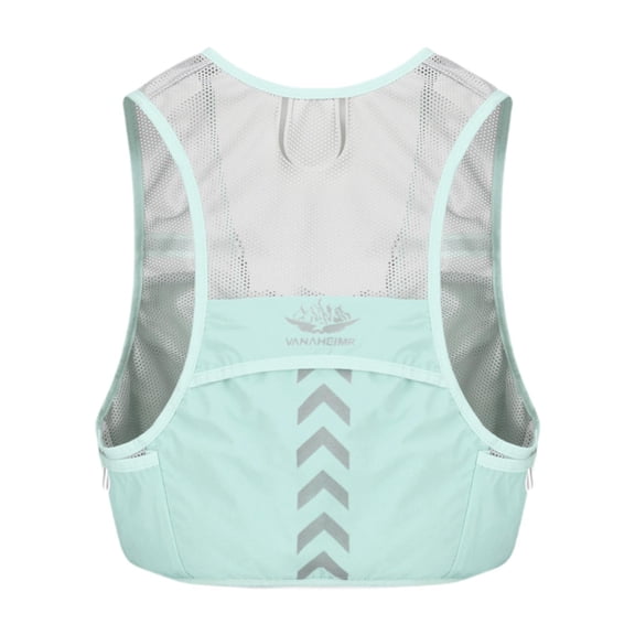 Wswqop Running Vest Hydration Pack Reflective Adjustable Lightweight Hydration Vest for Green