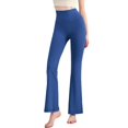thumbnail image 3 of Pantalones micro acampanados de Yoga desnudos para mujer, pantalones ajustados de cintura alta para Pilates, levantamiento de cadera, pantalones deportivos adelgazantes para uso al aire libre, 3 of 6