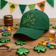 thumbnail image 4 of DAMAI Soft Baseball Hat Embroidered Dad Hat Four Leaf Clover Ireland Irish St Patrick's Men & Ladies Baseball Cap, 4 of 7