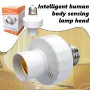 Motion Sensor E27 Light Bulb Socket Adapter