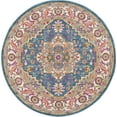 thumbnail image 2 of Nourison Passion Teal Multicolor 4' x Round Area Rug, Boho, Transitional, Bed Room, Living Room, Dining Room, Kitchen, , Easy Cleaning, Non Shedding (4' Round), 2 of 8