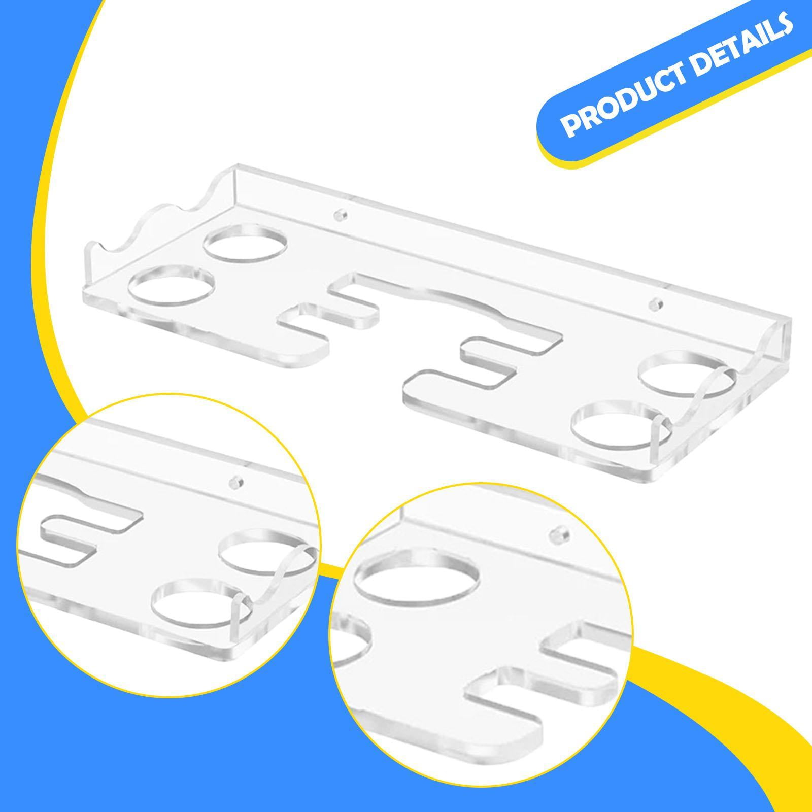 Ping Pong Paddle Holder Table Tennis Rack Racket Hanger Transparent Acrylic for Game Rooms Garages and Home Gyms