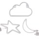 thumbnail image 1 of Moyic Juego de luces nocturnas LED Lámpara de nube impermeable USB Luz en forma de luna y luz en forma de estrella con caja de Iluminación navideña Moyic HA015770-00, 1 of 1