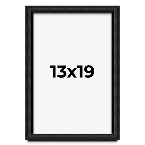 13x19 Shadow Box Black Rustic Barnwood Display Frame  | 1.125 Inch Deep | 0.875 Inch Moulding Width