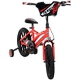 thumbnail image 2 of Huffy 16-inch Flashfire Boys' Bike for Kids, Red Neon, 2 of 9
