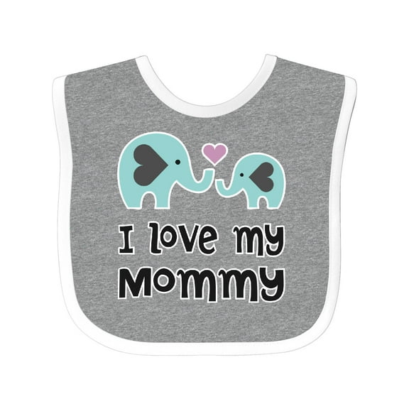 Inktastic I Love My Mommy Boys or Girls Baby Bib