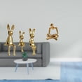 thumbnail image 2 of CarpNettore Abstract Thinker Figurine Sculpture Sitting Statue Ornament Human Collectable Ceramic Resin Creative Hollow Design Suitable for Offices Living Rooms B, 2 of 8
