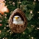 thumbnail image 5 of Adornos para árbol de Navidad - Decoración acrílica colgante de 3,15 pulgadas con estampado de animales • Regalo navideño para familia y compañeros • Set de 1, 5 of 8