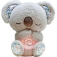 thumbnail image 1 of Relief Koala Breathing Stuffed Animal Baby Sound Machine Soother Koala Bear Anxiety Relief Koala Breathing with Sensory Music Lights(Grey), 1 of 5