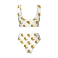 thumbnail image 5 of Daiia Leopard Print Women's Bikini Set Two Piece Swimsuit High Waisted Bikini Adjustable Straps Bikini Perfect for Beach, Pool, and Summer Vacation-Small, 5 of 9