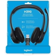 LOGITECH, INC., H390 USB Headset w/Noise-Canceling Microphone