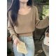 thumbnail image 2 of 2024 Vintage Harajuku Lantern Long Sleeve Women Sweater Casual Korean Autumn Winter Knitwear Soft Warm Tops Chic Femme Sweater, 2 of 5
