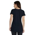 thumbnail image 5 of Inkmeso Womens Short Sleeve Button Tunic Top Cotton Tee Long Length Tshirt For Leggings, 5 of 8