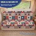 thumbnail image 2 of POLERO Anti-Slip Elastic Furniture Slipcover Suitable for Travel Trailer RV RV Sofa Slipcovers Suitable for Sofa Bed, Vintage USA Patriotic Decoration, 2 of 7