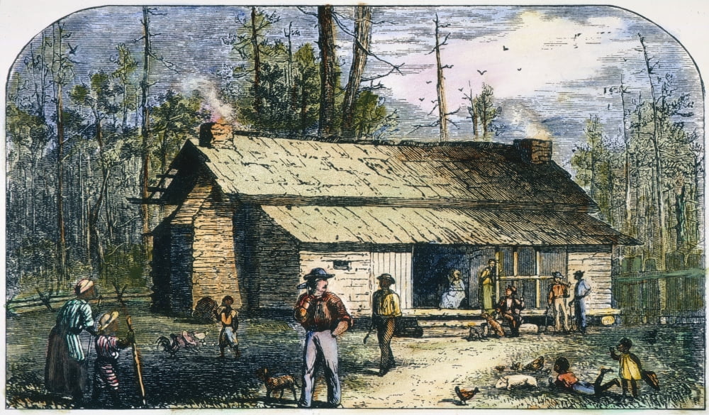 Stretched Canvas Art Settler'S Home Mississippi. /Na Settler'S Home