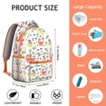 thumbnail image 6 of "Dinosaur Themed High School Backpack - Durable School Backpack for Teens, Water-Resistant Laptop Backpack with Multiple Compartments, Comfortable Fit", 6 of 6