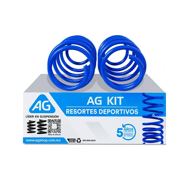 Resortes AG Kit para Auto Delanteros para Seat Cordoba A2 2002 a 2009 2 Piezas Nuevos