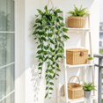thumbnail image 2 of Fake Hanging Plants, Artificial Fake Potted Greenery Faux Trailing Plant, Boho Fake Potted Vine Greenery for Home Indoor Living Room Bookshelf Outdoor Wall Garden Wedding Decor, 2 of 3