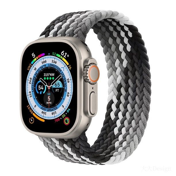 Correa para Apple Watch Band 44 mm 40 mm 45 mm 41 mm 42 mm 38 mm 49 mm Elástico trenzado solo loop Pulsera iWatch Series 8 Ultra 7 se 3 6 Dengxun unisex
