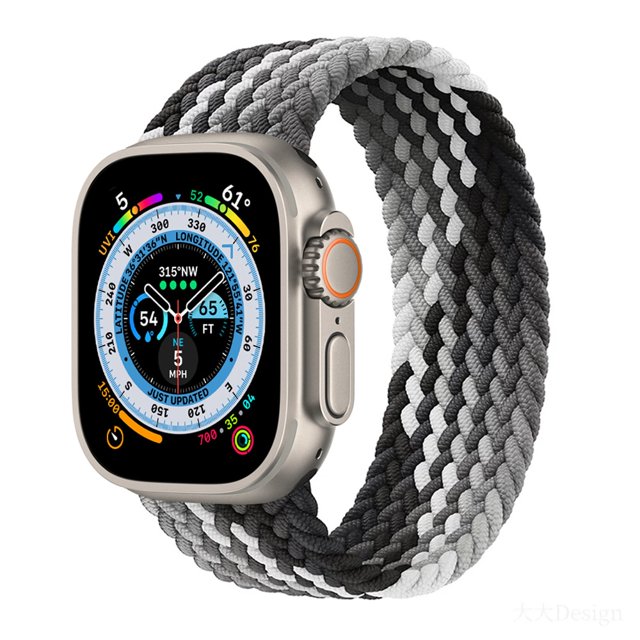 Correa para Apple Watch Band 44 mm 40 mm 45 mm 41 mm 42 mm 38 mm 49 mm Elástico trenzado solo loop Pulsera iWatch Series 8 Ultra 7 se 3 6 Dengxun unisex