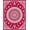 Red, Pattern 1, variant on ODIKA 2x3 Machine Washable Non-Slip Area Rug, Mystical Meditation Zen High Traffic Rug, Red, 709578