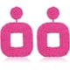 thumbnail image 2 of Pendientes colgantes con cuentas Pendientes llamativos cuadrados con cuentas envueltos en alambre bohemio crean piezas llamativas, 2 of 5