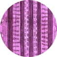 thumbnail image 1 of Ahgly Company Indoor Round Abstract Purple Modern Area Rugs, 7' Round, 1 of 4