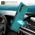 thumbnail image 4 of Allytech Rugged Case for Samsung Galaxy A05s Support Magnetic Car Mount, Premium PU Leather Flip Card Cash Holder Pocket Shockproof Anti-Fall Back Case for Samsung Galaxy A05s - Green, 4 of 7
