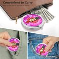 thumbnail image 6 of AOLIKAI Compact Mirror, Cute Lips Bite Lipstick Pattern Pocket Makeup Mirror, Double-Sided 2 x 1x Magnification Metal Small Folding Portable Handheld Cosmetic Mirror for Girls Women, 6 of 7