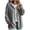 Gray, variant on CQONEPT Waffle Jackets for Women Knit Hooded Button Jacket Lightweight Casual Hooded Layering Outerwear Drawstring Fall Fashion Outfit S
