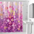 thumbnail image 4 of Watercolor Flower Floral Fabric Shower Curtain Branch Leaves Colorful Washable Shower Curtains for Bathroom, Waterproof Bath Curtain with Hooks Home Decor 36x72in, 4 of 8