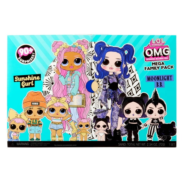 Lol surprise sunshine gurl moonlight b b mega family pack 90